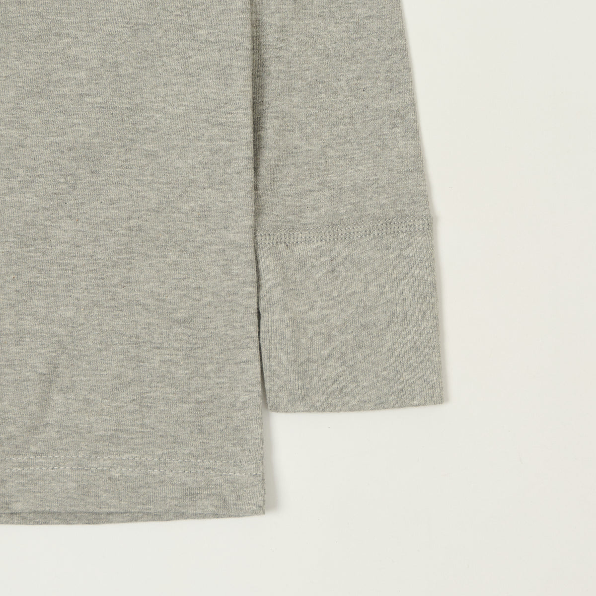 Merz b. Schwanen 'The Originals' 1930s Long Sleeve Henley - Grey Melange