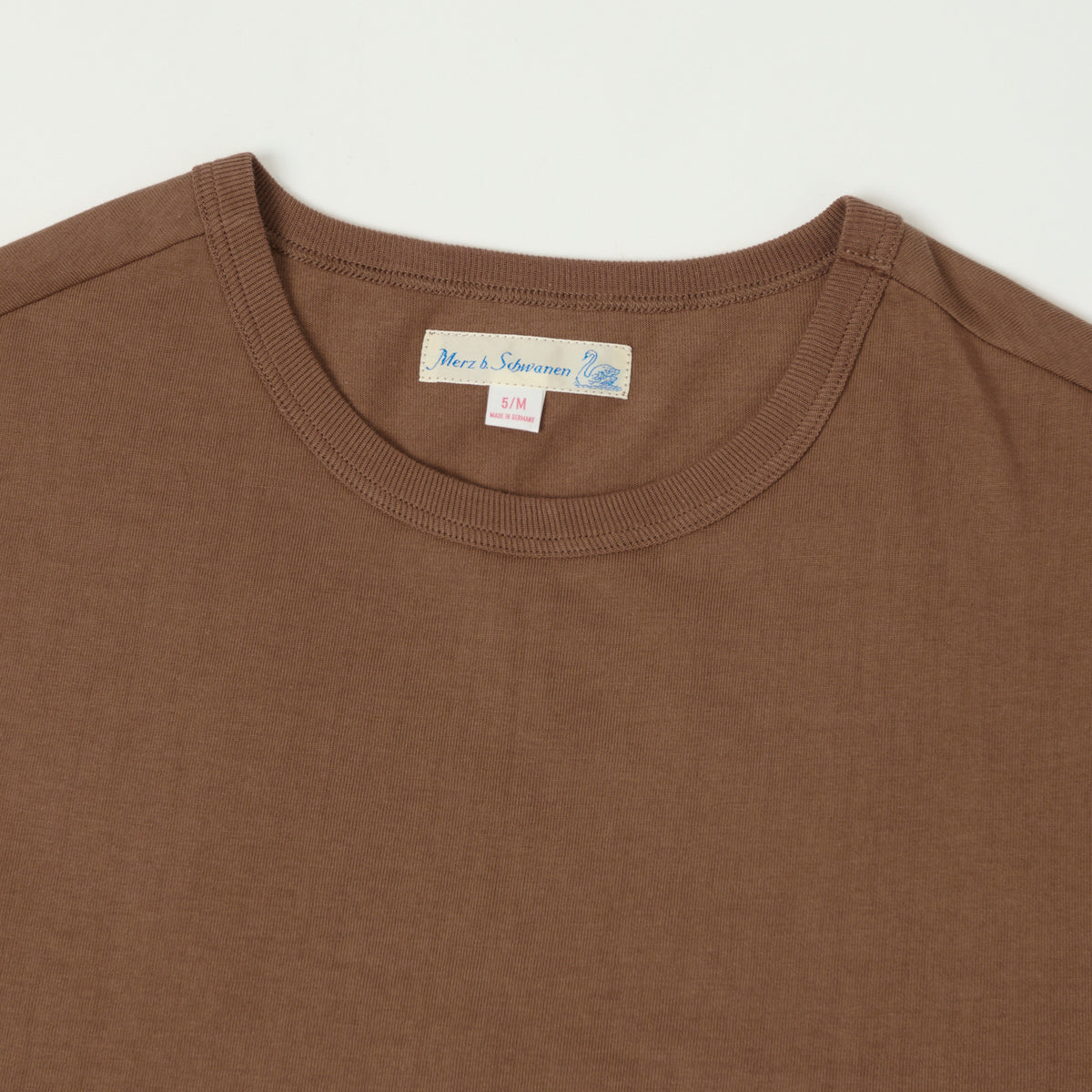 Merz b. Schwanen 'The Originals' 1950s Classic Lightweight T-Shirt - Nut