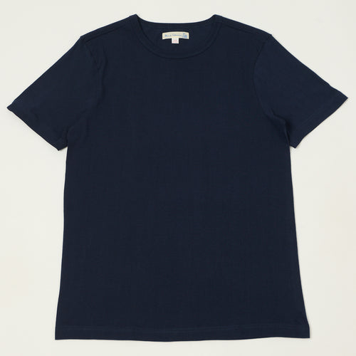 Merz b. Schwanen 'The Originals' 1950s Classic Lightweight T-Shirt - Ink Blue