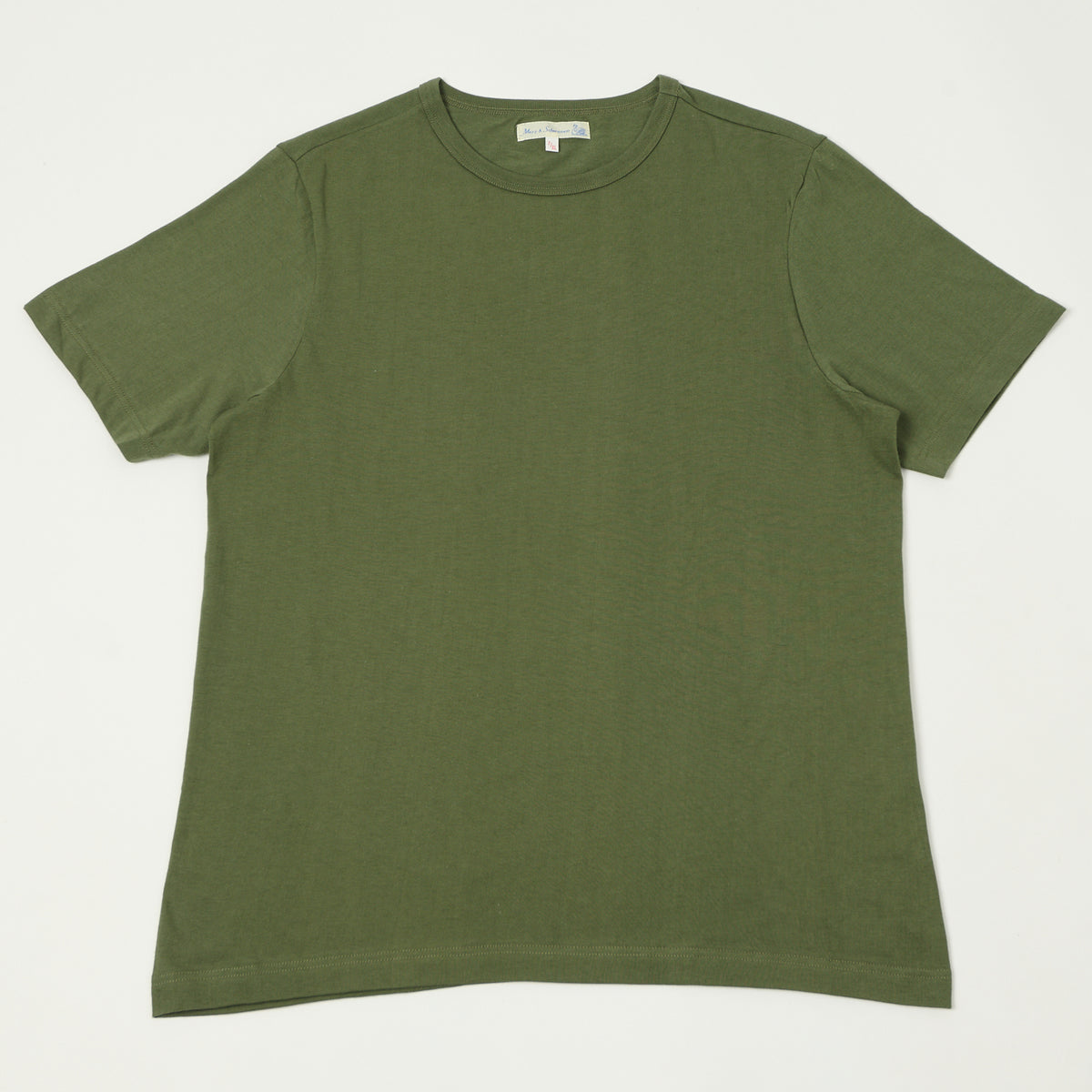 Merz b. Schwanen 'The Originals' 1950s Classic Lightweight T-Shirt - Army