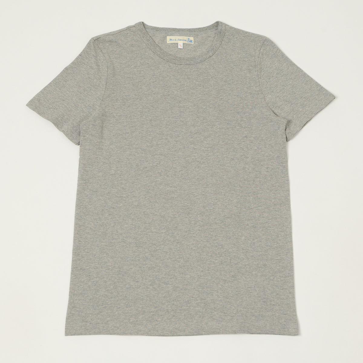 Merz b. Schwanen 'The Originals' 1950s Classic Lightweight T-Shirt - Grey Melange