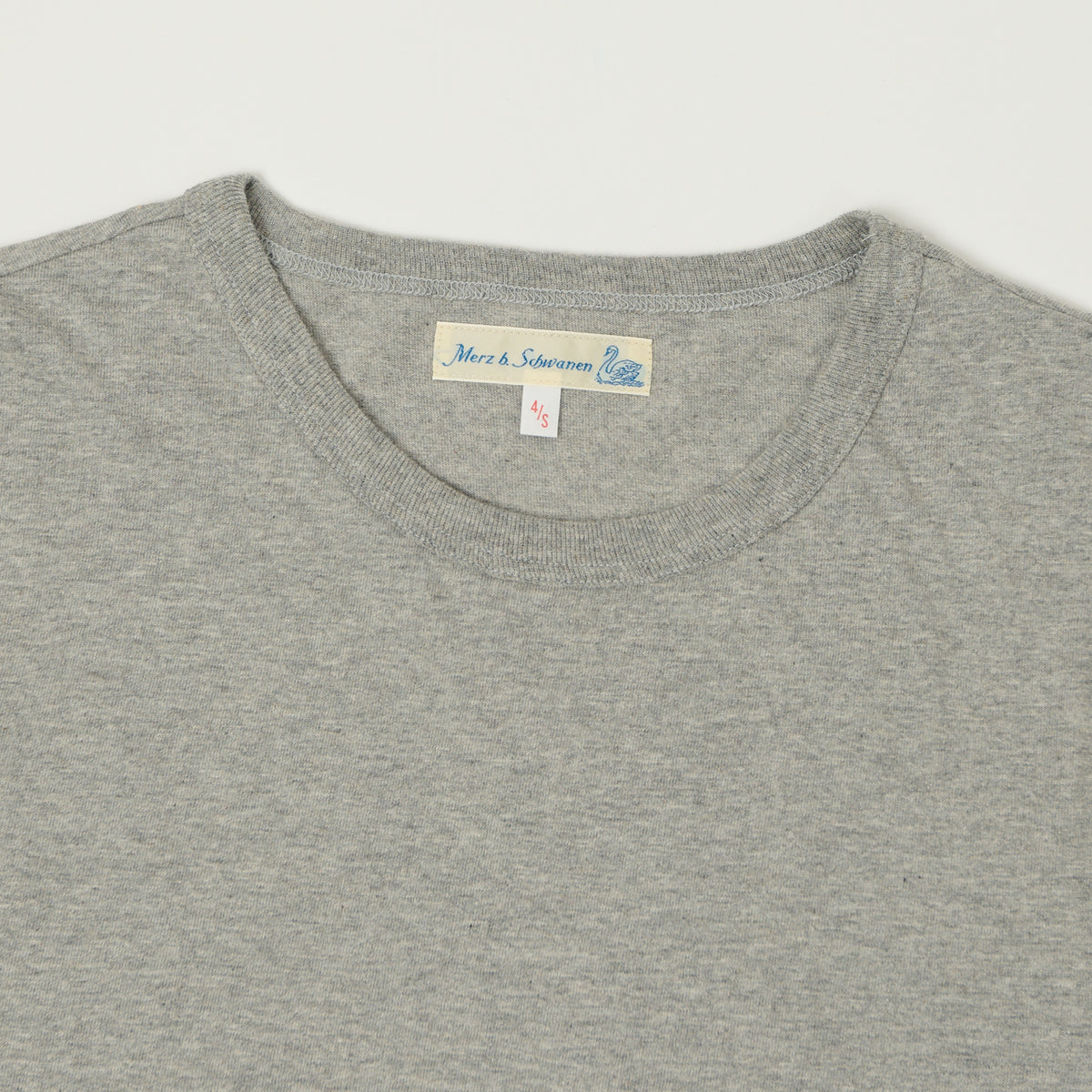 Merz b. Schwanen 'The Originals' 1950s Classic Lightweight T-Shirt - Grey Melange