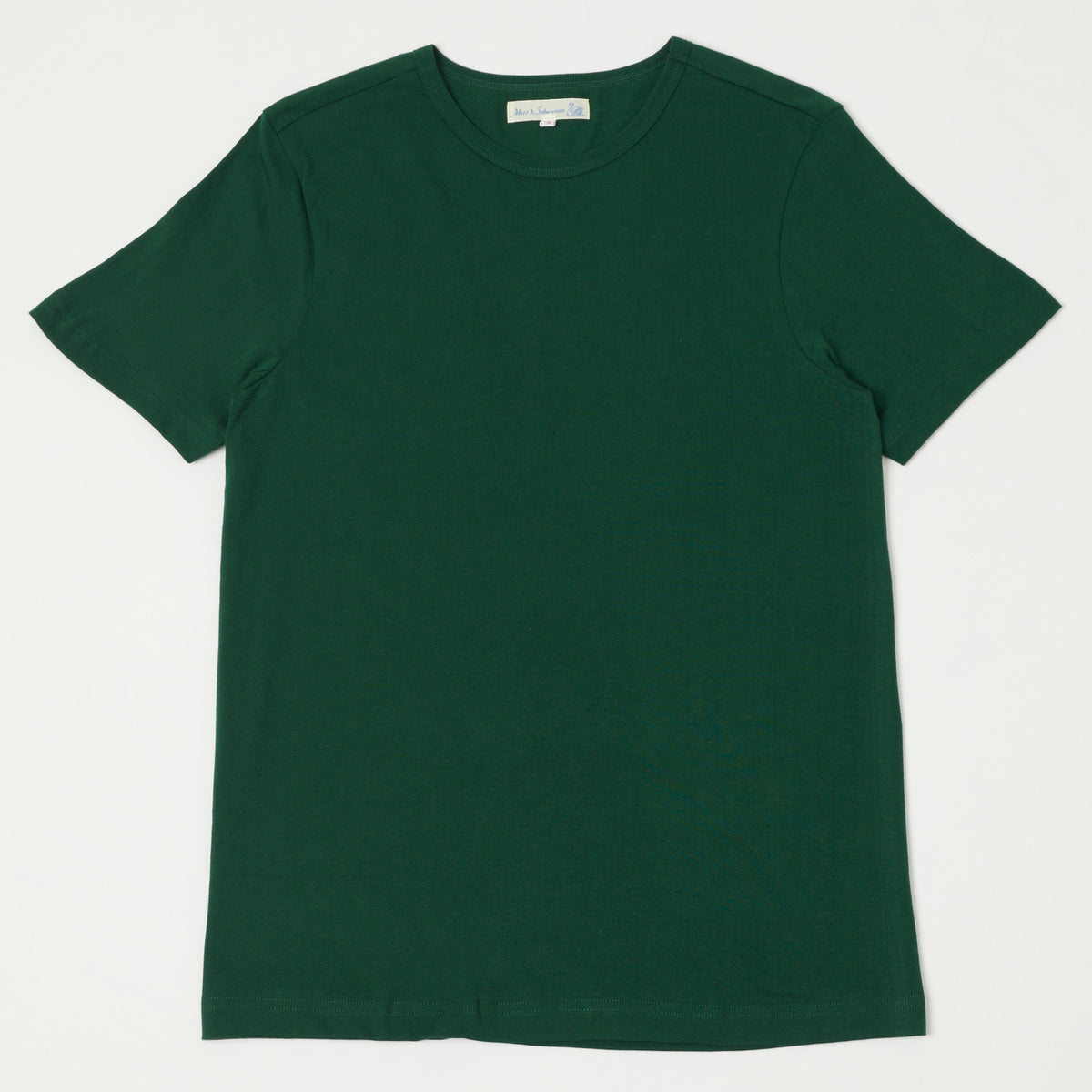 Merz b. Schwanen 'The Originals' 1950s Classic Lightweight T-Shirt - Classic Green