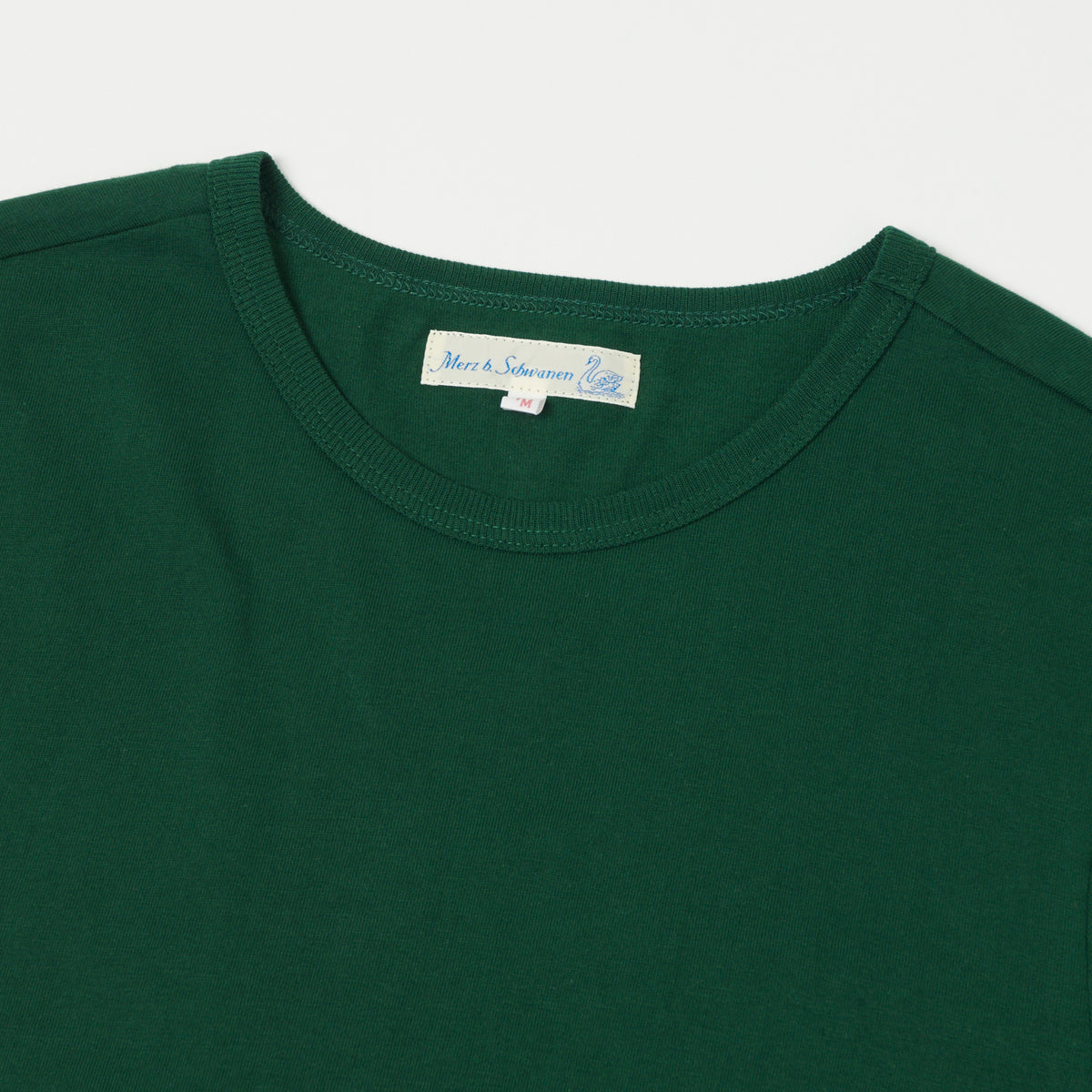 Merz b. Schwanen 'The Originals' 1950s Classic Lightweight T-Shirt - Classic Green