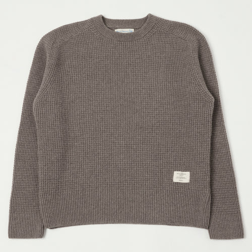 Merz b. Schwanen Merino/Cashmere Waffle Knit Pullover - Grain