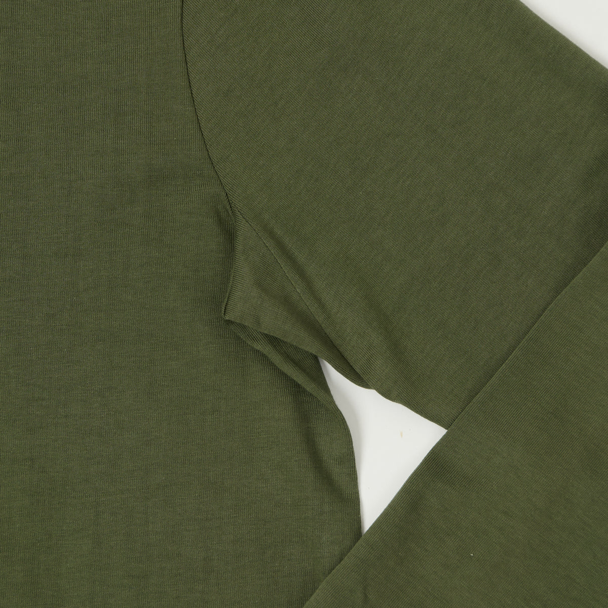 Merz b. Schwanen 'The Originals' 206 Long Sleeve Henley - Army Green