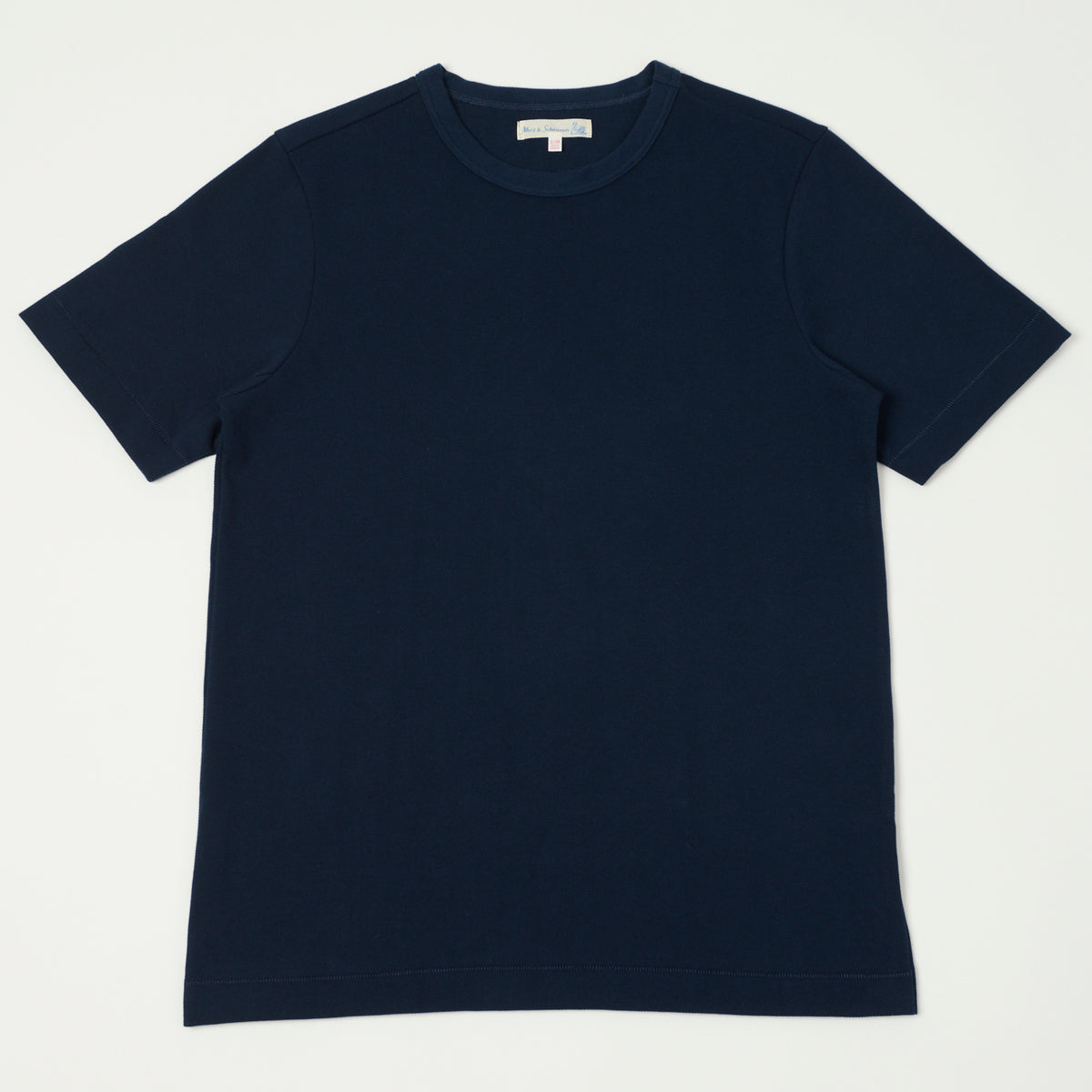 Merz b. Schwanen 'The Originals' 214PK Relaxed Piquè T-Shirt - Ink Blue