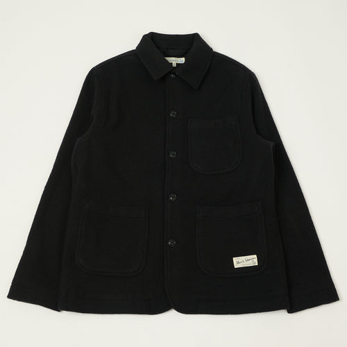 Merz b. Schwanen Wool Work Jacket - Deep Black