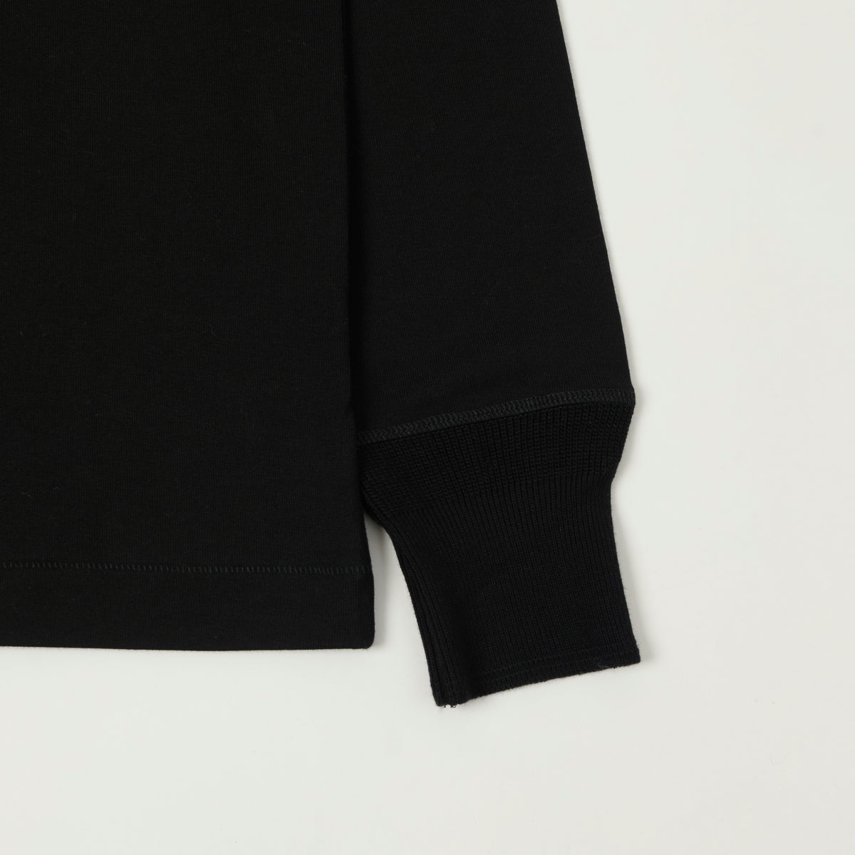 Merz b. Schwanen 'The Originals' 2M06 Classic Long Sleeve Henley - Black