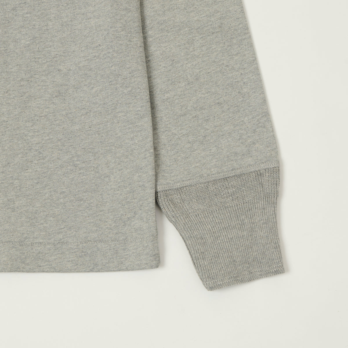 Merz b. Schwanen 'The Originals' 2M06 Classic Long Sleeve Henley - Grey Melange