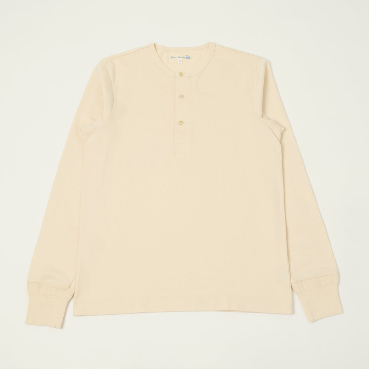 Merz b. Schwanen 'The Originals' 2M06 Classic Long Sleeve Henley - Nature
