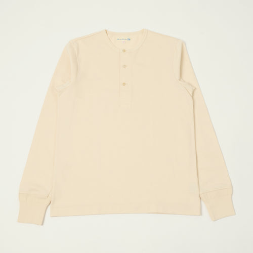 Merz b. Schwanen 'The Originals' 2M06 Classic Long Sleeve Henley - Nature