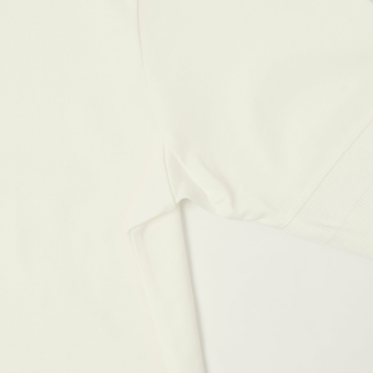 Merz b. Schwanen 'The Originals' 2M07 Short Sleeve Henley - White