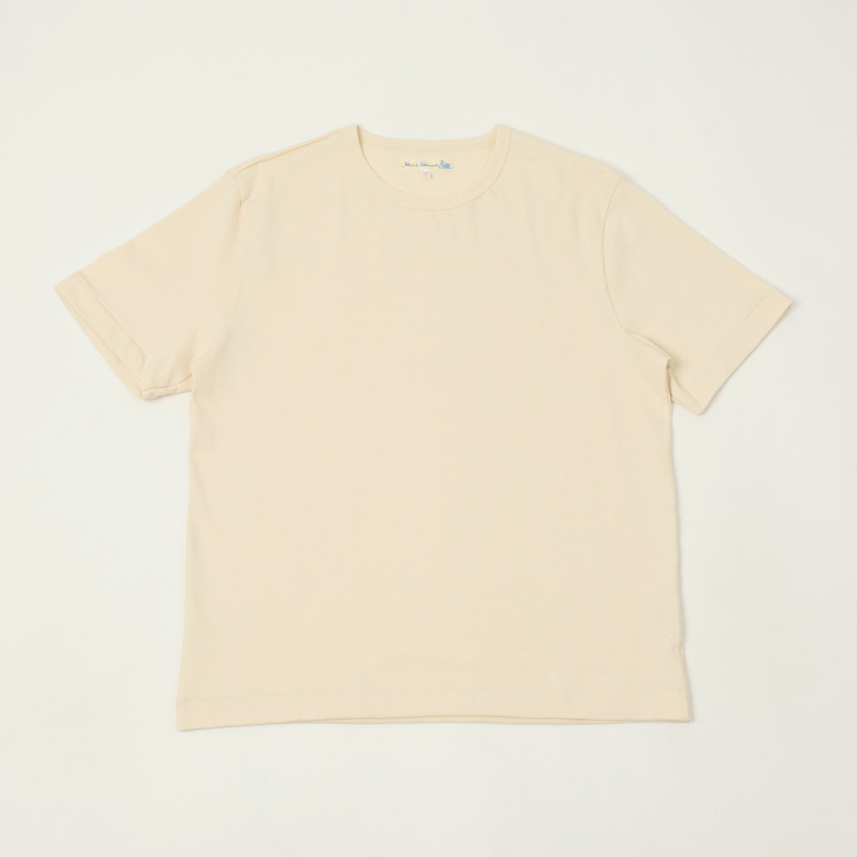 Merz b. Schwanen 'The Originals' 2M15C Classic Cropped Jersey T-Shirt - Nature