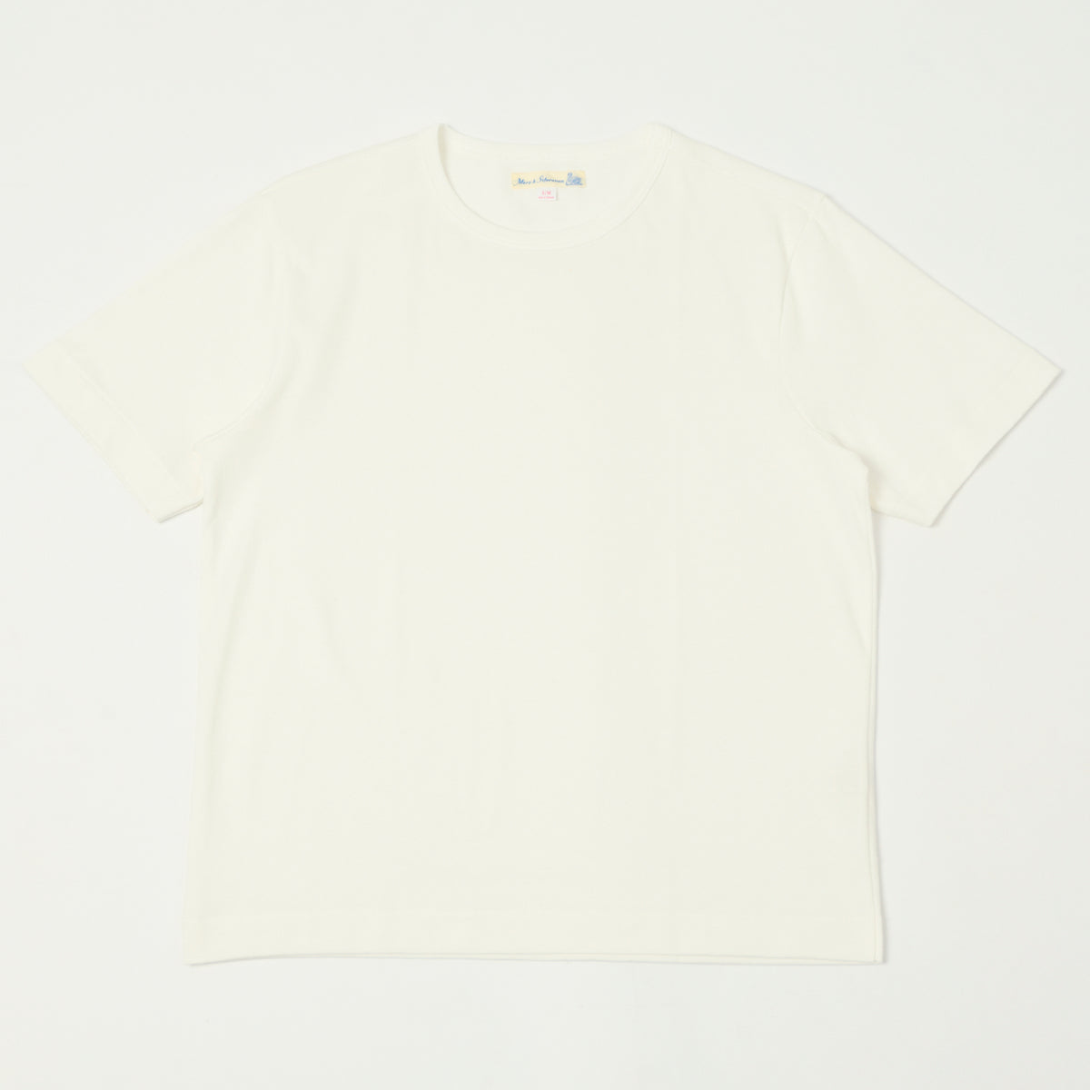 Merz b. Schwanen 'The Originals' 2M15C Classic Cropped Jersey T-Shirt - White