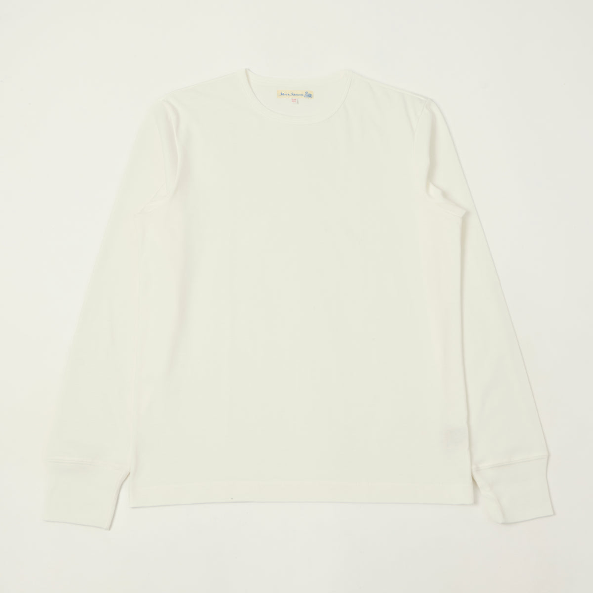 Merz b. Schwanen 'The Originals' 2M15LS Classic Jersey Long Sleeve T-Shirt - White