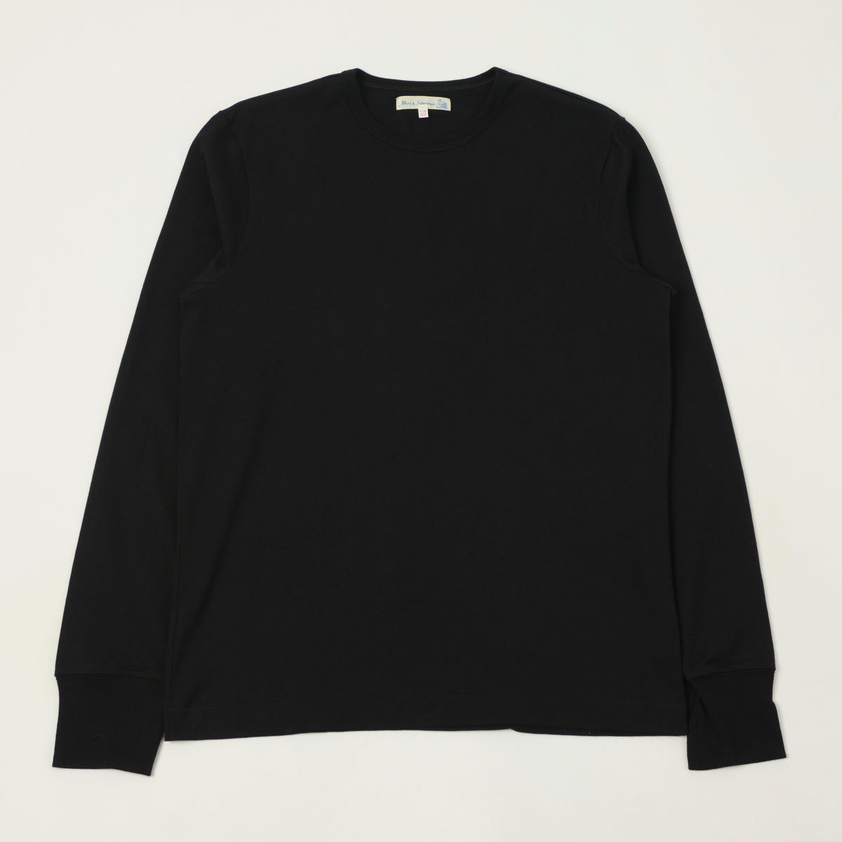 Merz b. Schwanen 'The Originals' 2M15LS Classic Jersey Long Sleeve T-Shirt - Deep Black