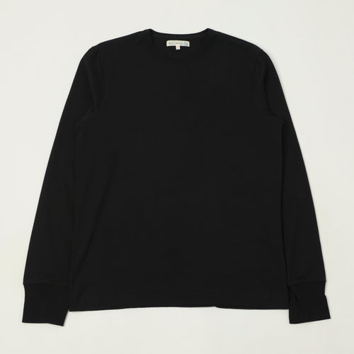 Merz b. Schwanen 'The Originals' 2M15LS Classic Jersey Long Sleeve T-Shirt - Deep Black