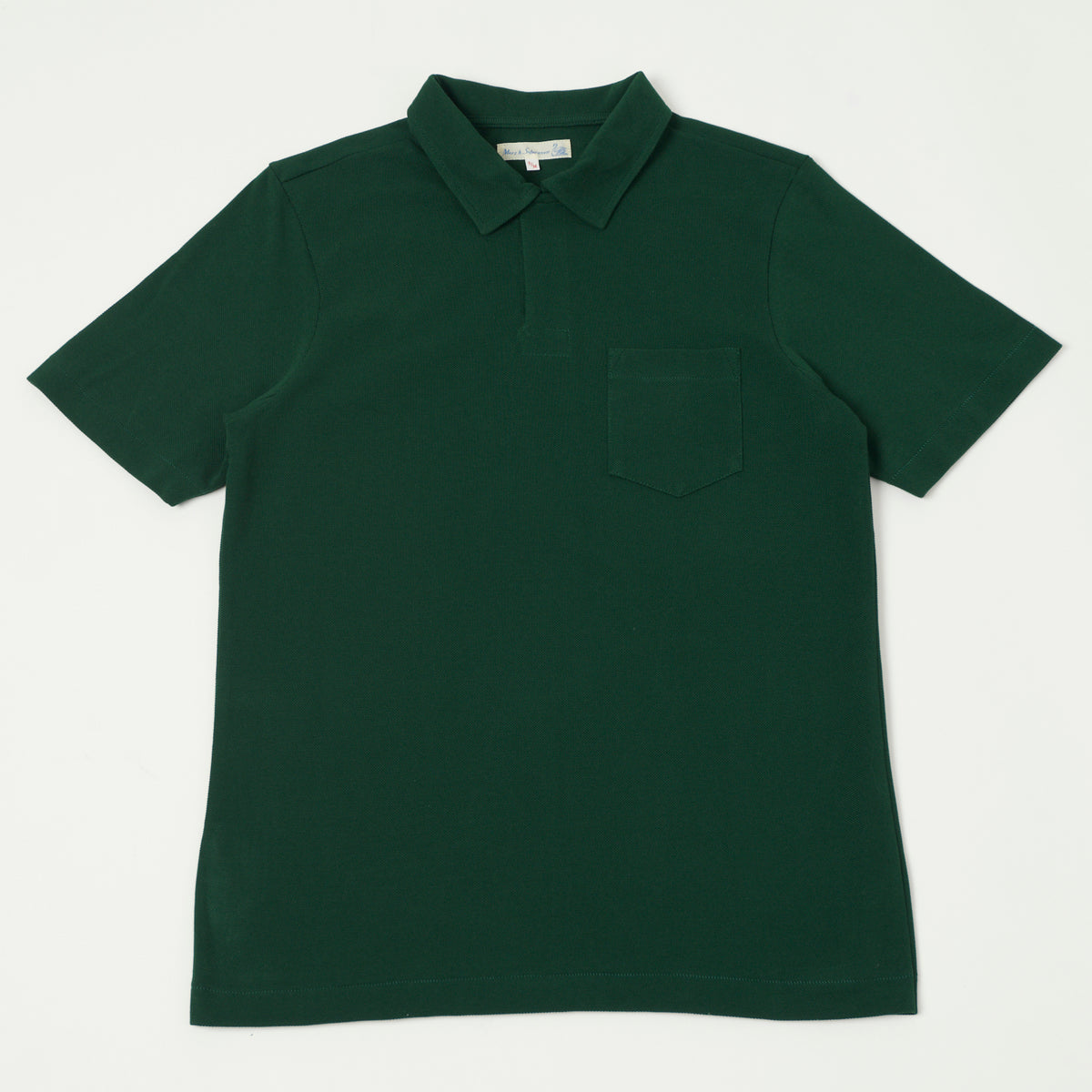 Merz b. Schwanen 'The Originals' 2PKPL Pocket Polo Shirt - Classic Green