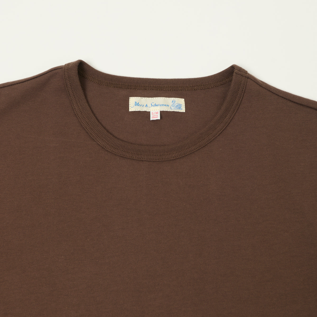 Merz b. Schwanen 'The Originals' 2M15 Classic Jersey T-Shirt - Chocolate