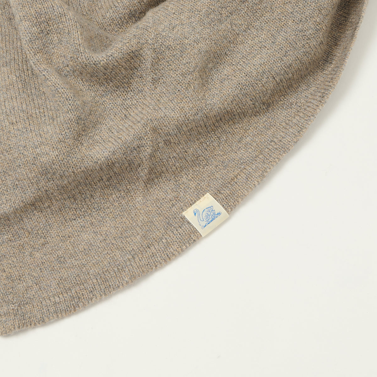 Merz b. Schwanen Merino/Cashmere/Silk Triangle Scarf - Faded Grain