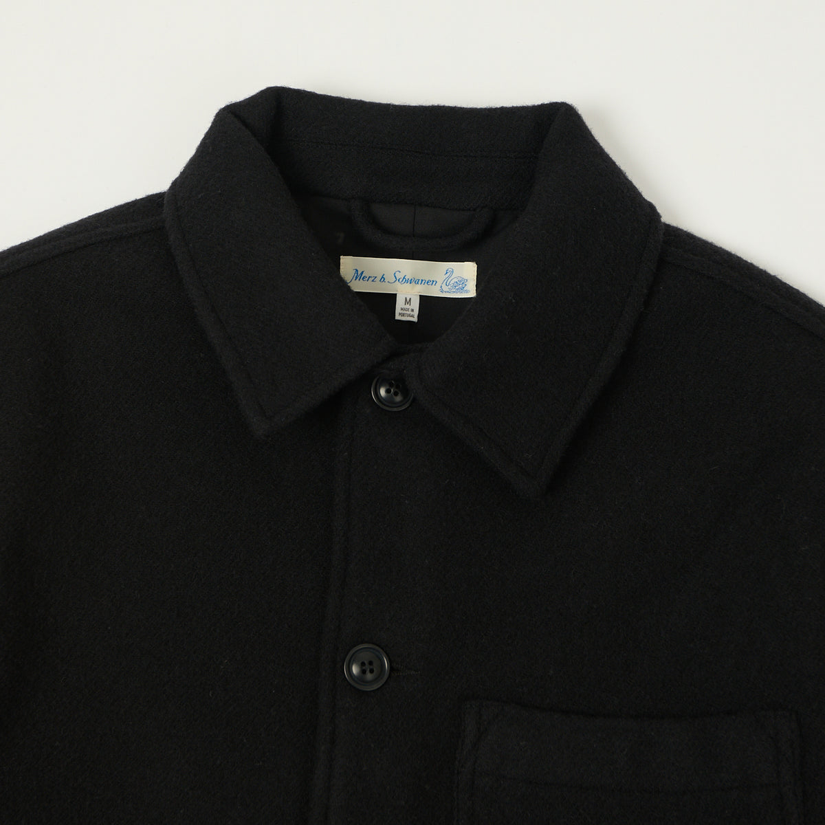 Merz b. Schwanen Wool Work Jacket - Deep Black