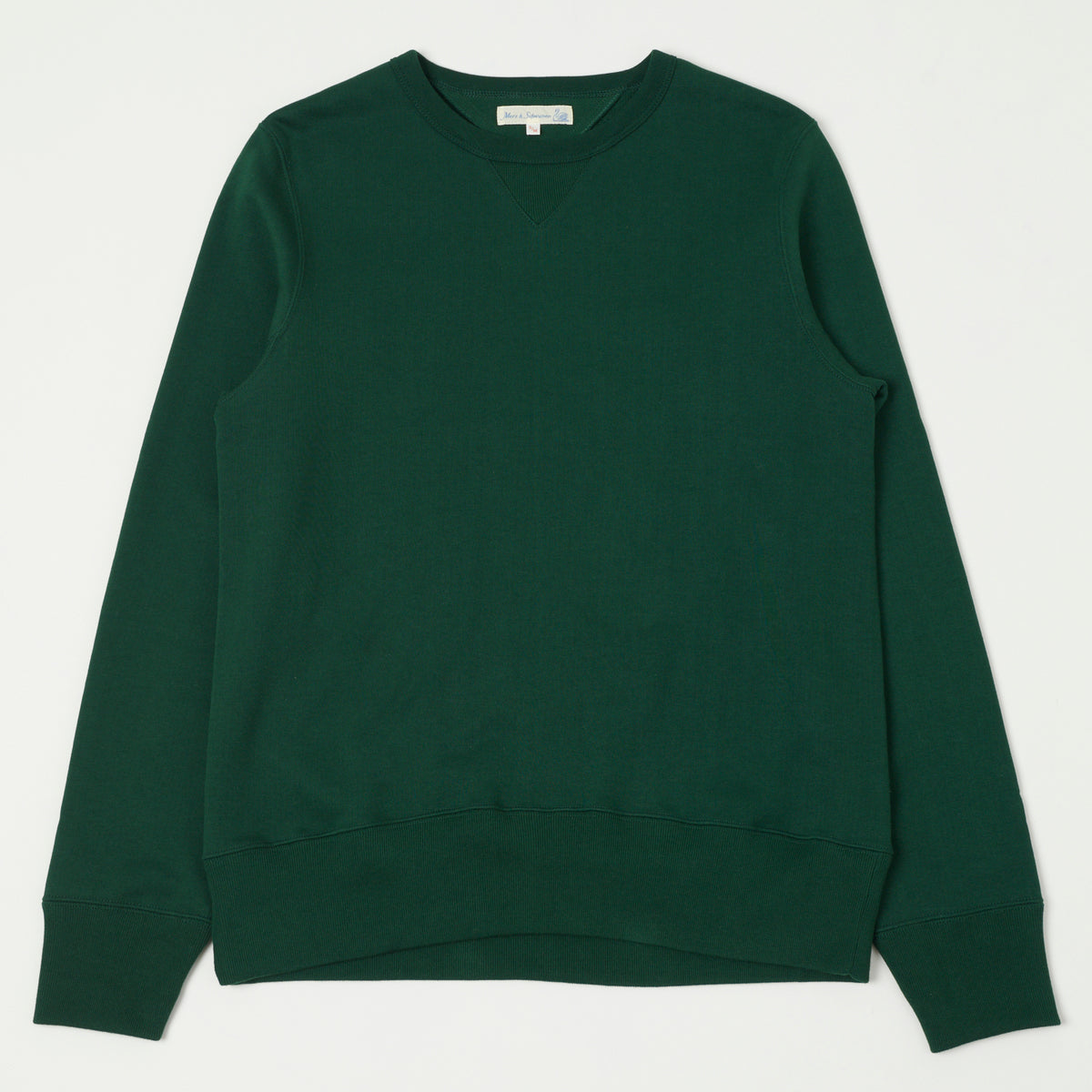 Merz b. Schwanen 'The Originals' 346 Crew Neck Sweatshirt - Classic Green
