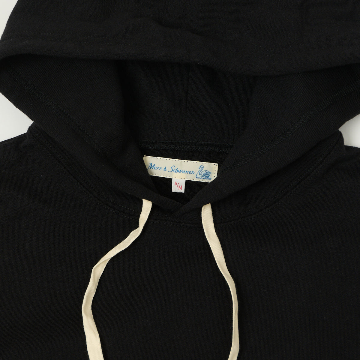 Merz b. Schwanen 'The Originals' 382 Hooded Sweatshirt - Deep Black