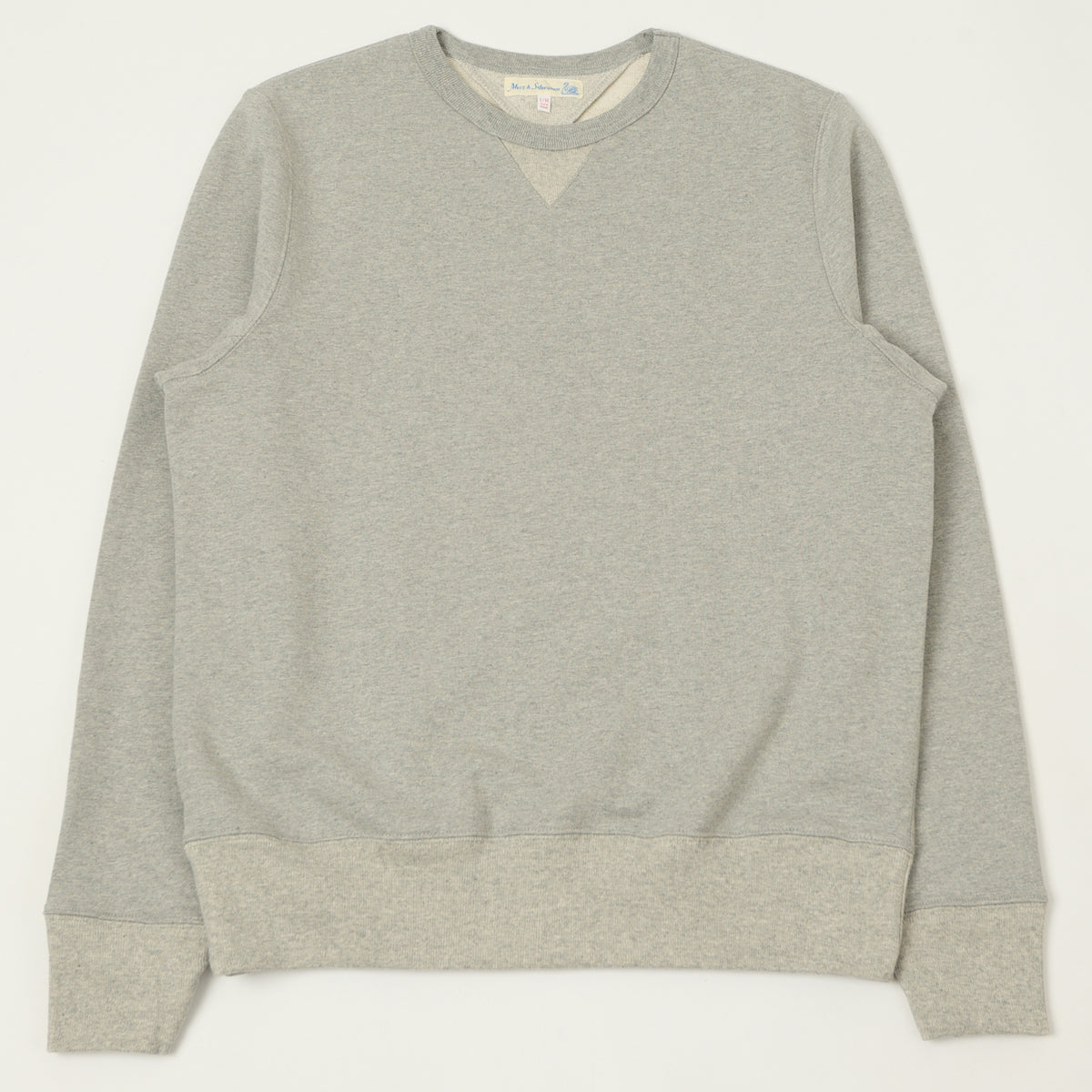 Merz b. Schwanen 'The Originals' 3M46 Classic Jersey Sweatshirt - Grey Melange
