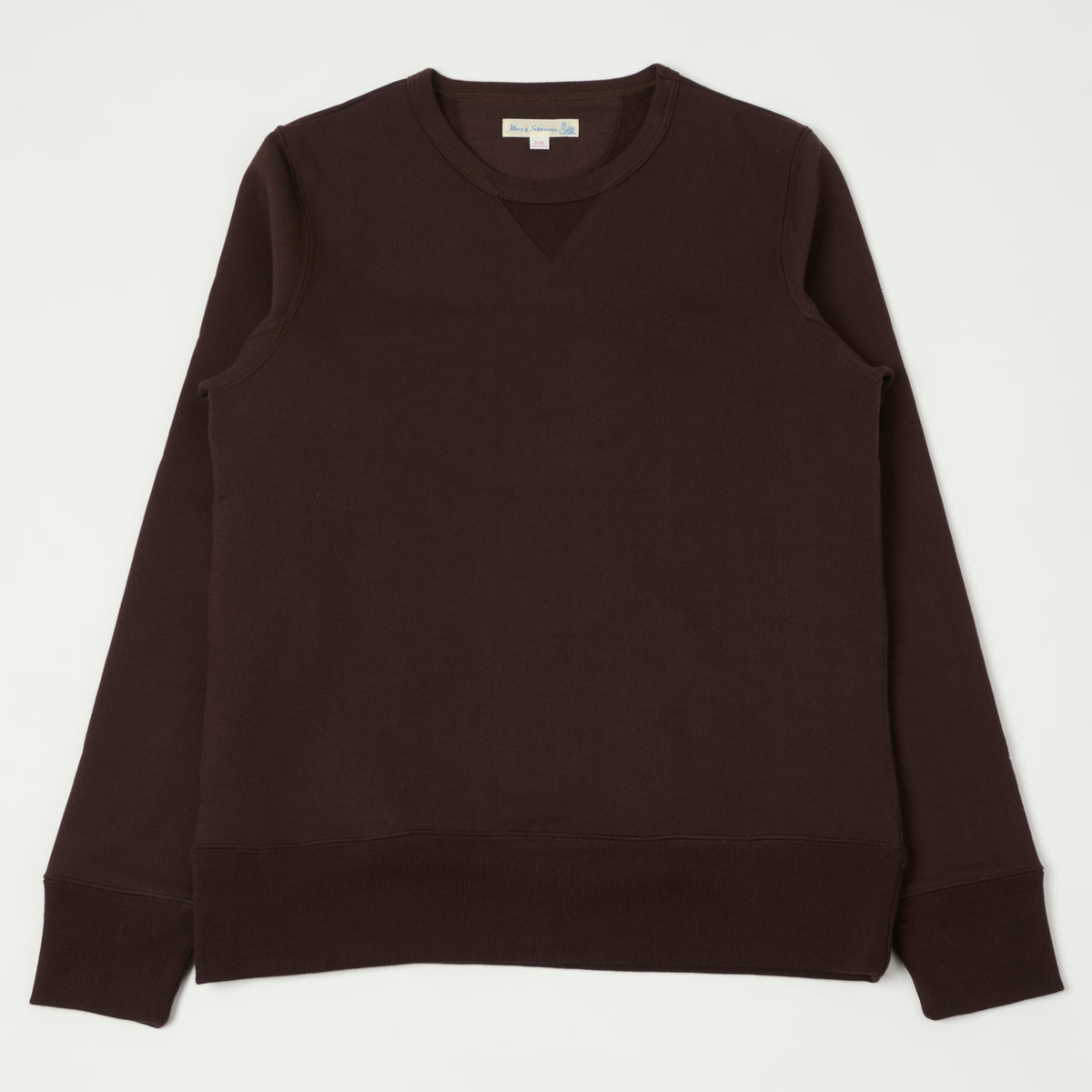 Merz b. Schwanen 'The Originals' 3S48 Heavyweight Sweatshirt - Coffee