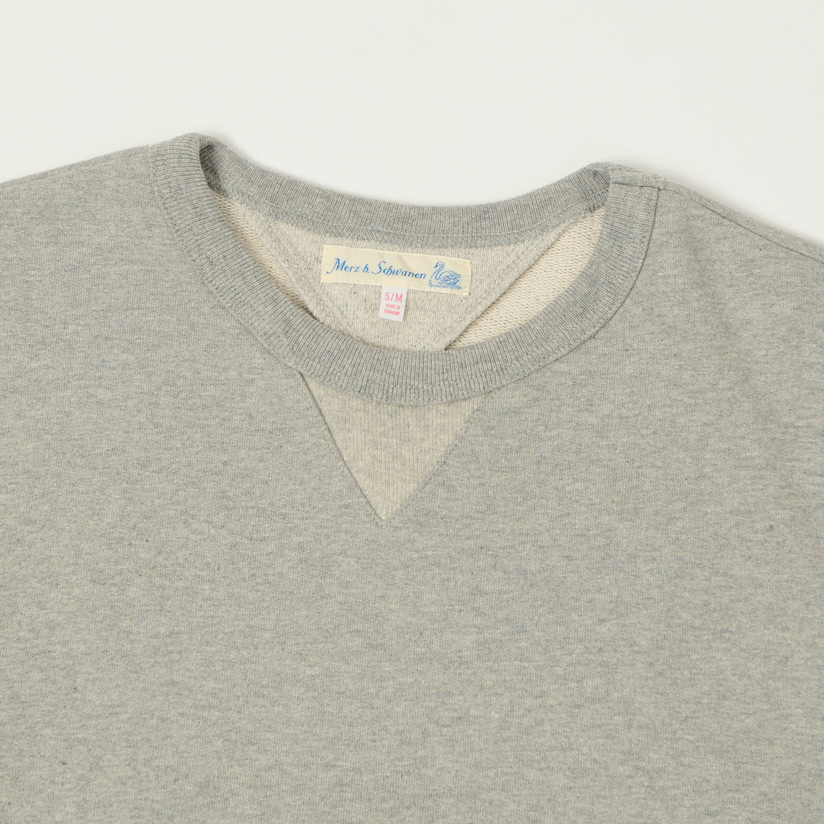 Merz b. Schwanen 'The Originals' 3M46 Classic Jersey Sweatshirt - Grey Melange