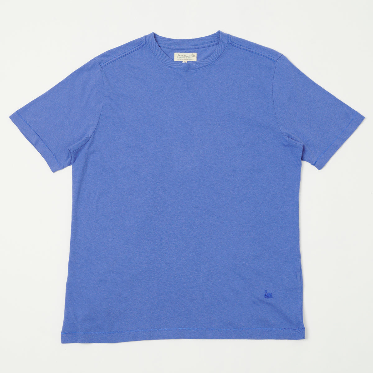 Merz b. Schwanen Plant Based Unisex Tee - Washed Blue