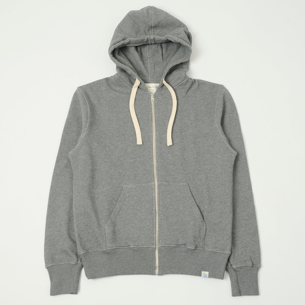 Merz b. Schwanen Full Zip Hoodie - Grey Melange