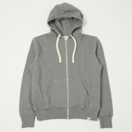 Merz b. Schwanen Full Zip Hoodie - Grey Melange