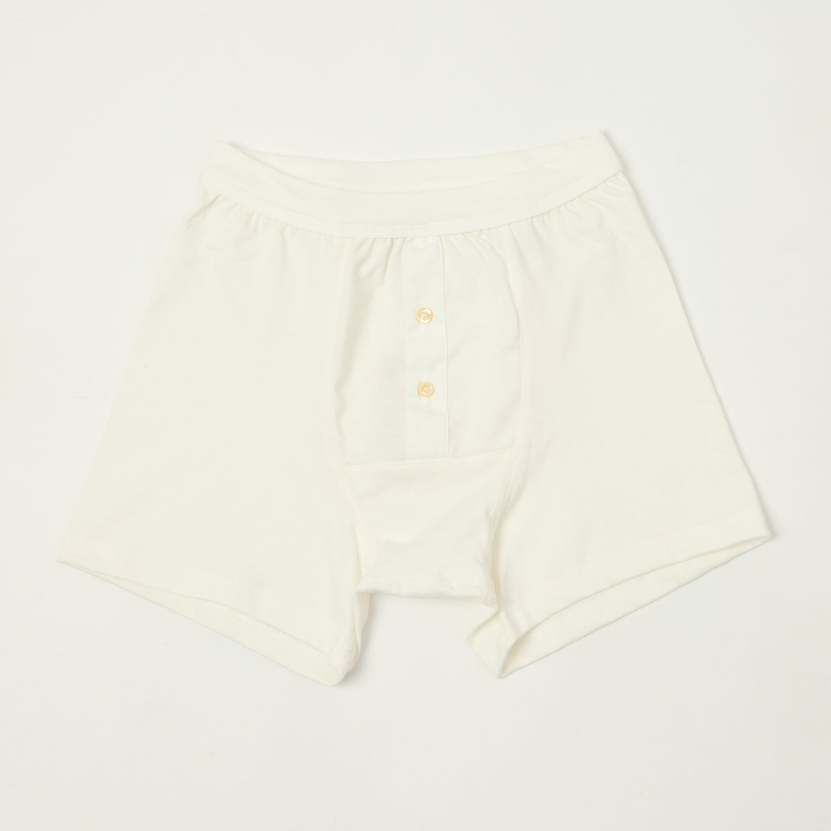 Merz b. Schwanen 'The Originals' 255 Button Fly Boxer Brief - White