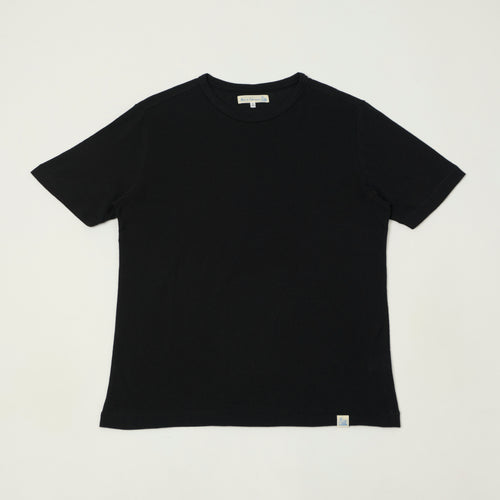 Merz b. Schwanen Cashmere Cotton T-Shirt - Deep Black
