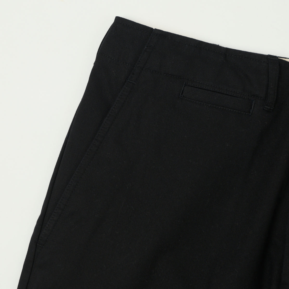 Merz b. Schwanen Organic Cotton Twill Chinos - Deep Black