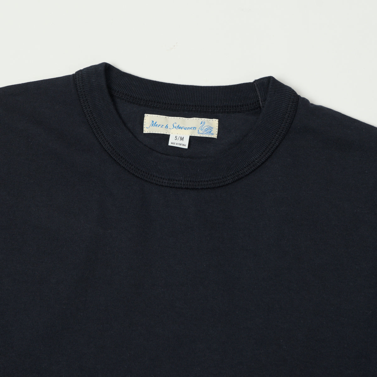 Merz b. Schwanen Boxy Cropped T-Shirt - Charcoal