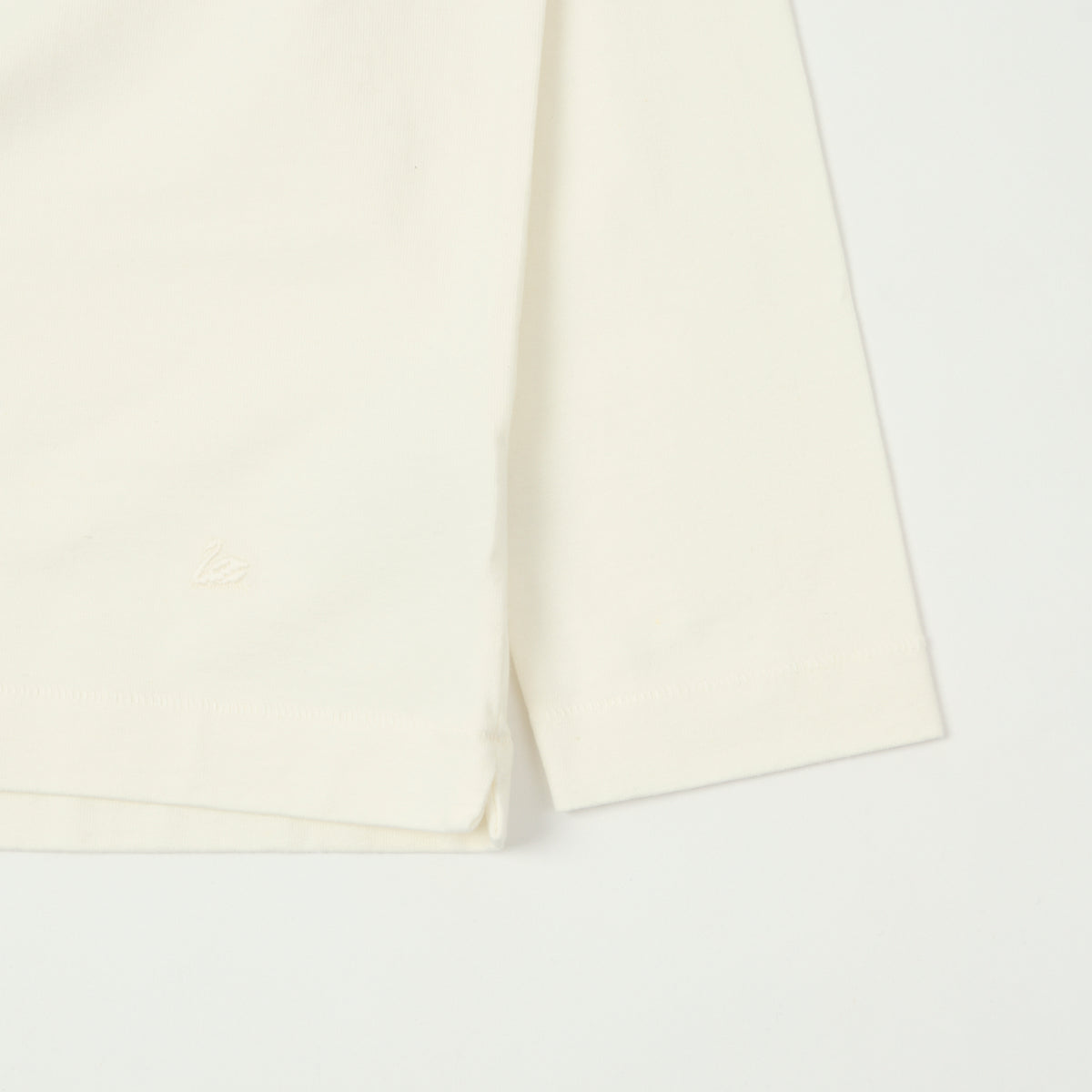 Merz b. Schwanen Long Sleeve Boxy Cropped T-Shirt - White