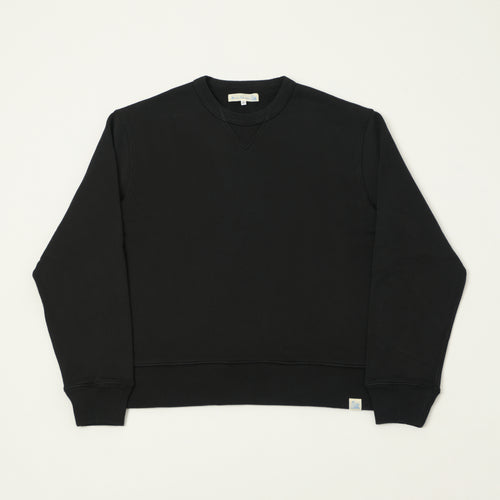 Merz b. Schwanen Authentic Fleece Classic Fit Sweatshirt - Deep Black