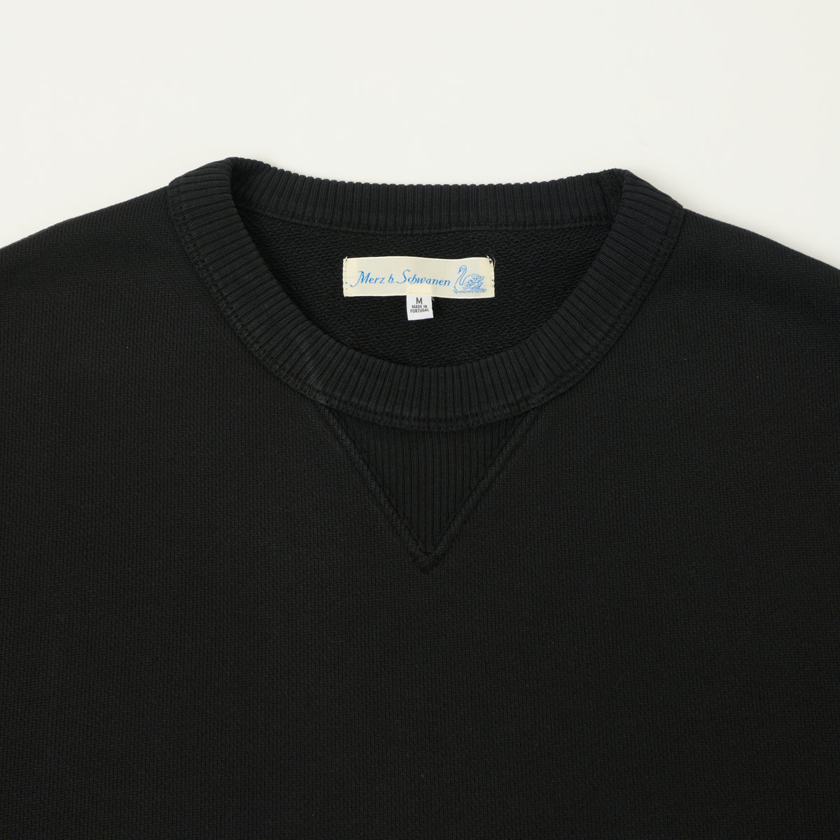 Merz b. Schwanen Authentic Fleece Classic Fit Sweatshirt - Deep Black