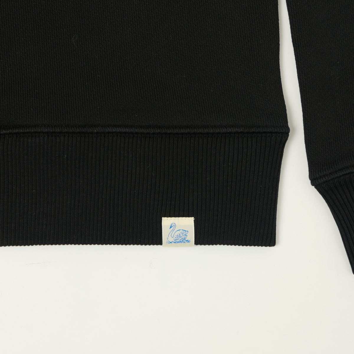 Merz b. Schwanen Authentic Fleece Classic Fit Sweatshirt - Deep Black