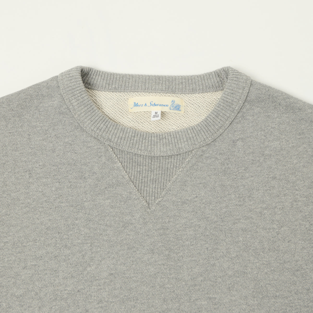 Merz b. Schwanen Authentic Fleece Classic Fit Sweatshirt - Grey Melange