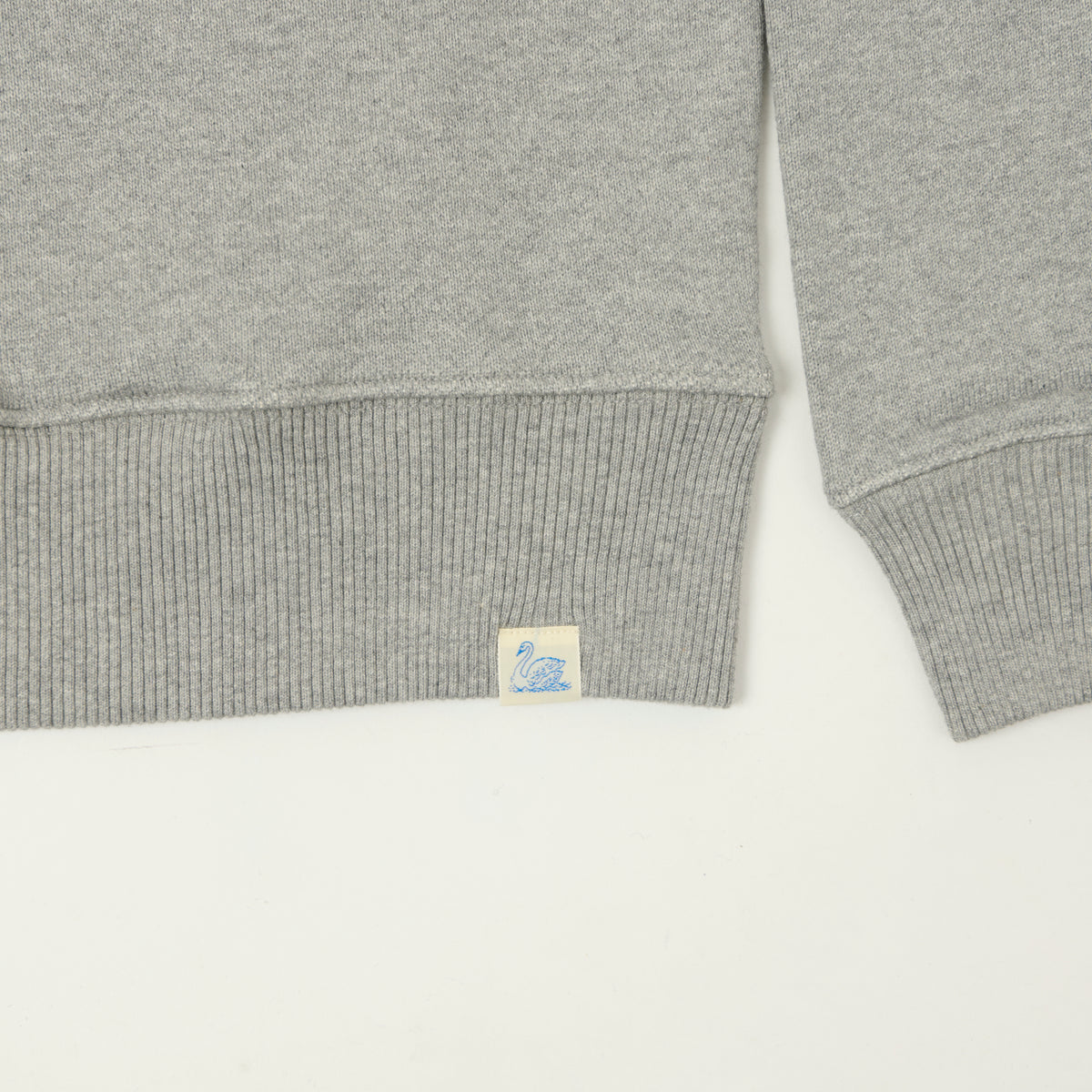 Merz b. Schwanen Authentic Fleece Classic Fit Sweatshirt - Grey Melange