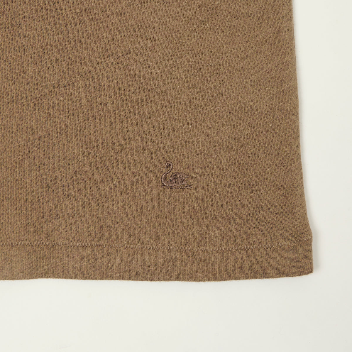 Merz b. Schwanen Linen-Cotton Relaxed Fit Polo Shirt - Faded Grain