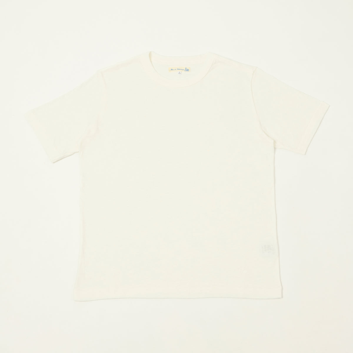 Merz b. Schwanen Linen-Cotton Relaxed Fit T-Shirt - White