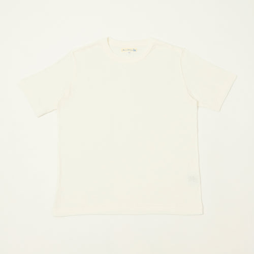 Merz b. Schwanen Linen-Cotton Relaxed Fit T-Shirt - White