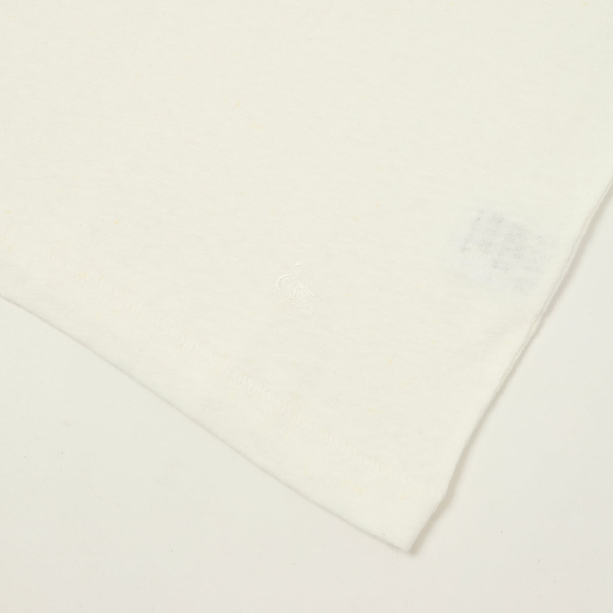 Merz b. Schwanen Linen-Cotton Relaxed Fit T-Shirt - White