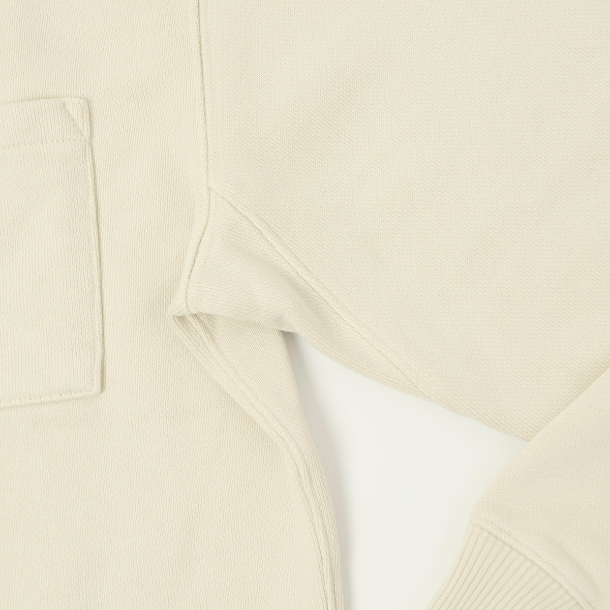 Merz b. Schwanen Quarter Zip Sweatshirt - Nature