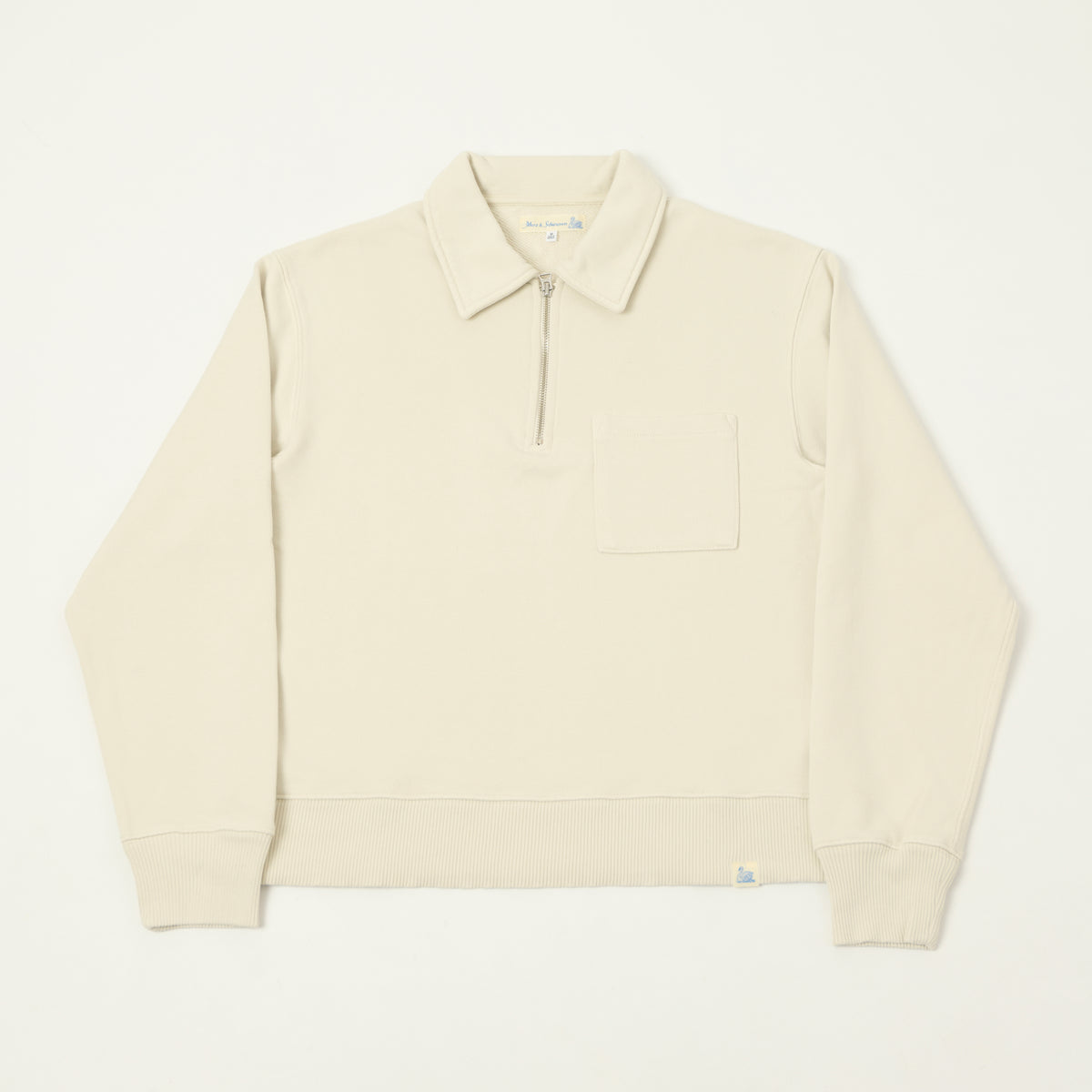 Merz b. Schwanen Quarter Zip Sweatshirt - Nature